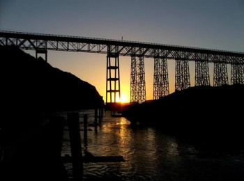 View of the Sunset from the Cottage Deck